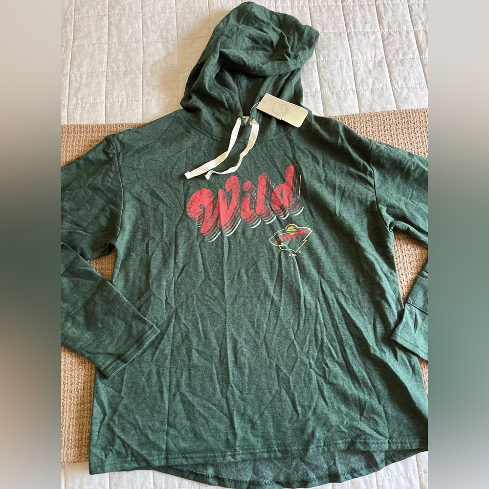 NHL Minnesota Wild Fanatics Hockey Women's Hooded Sweatshirt - Size Large